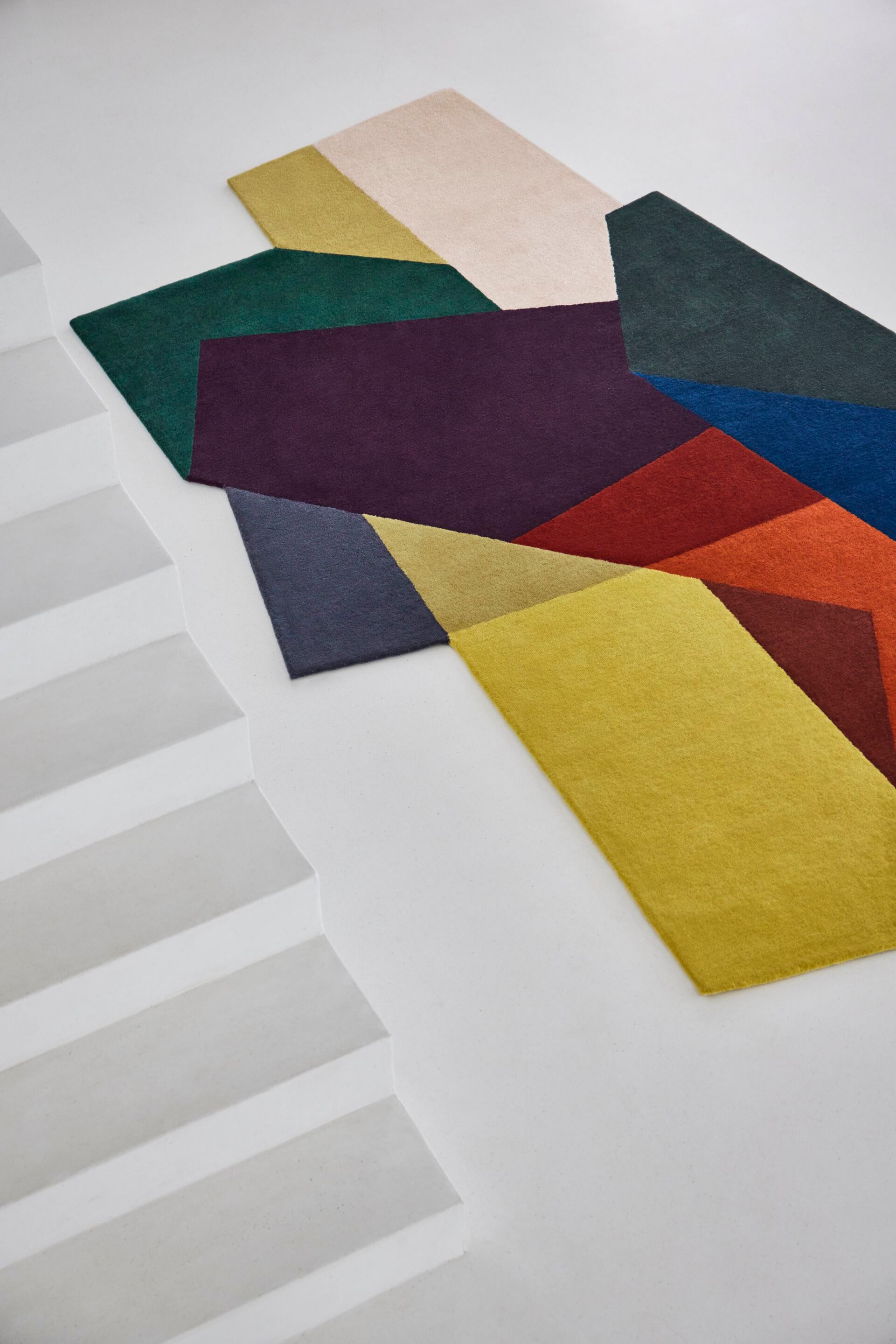 Шерстяной ковер с геометрическим рисунком GAN LOKO COLOUR ARCH-00085522 - Вид №8