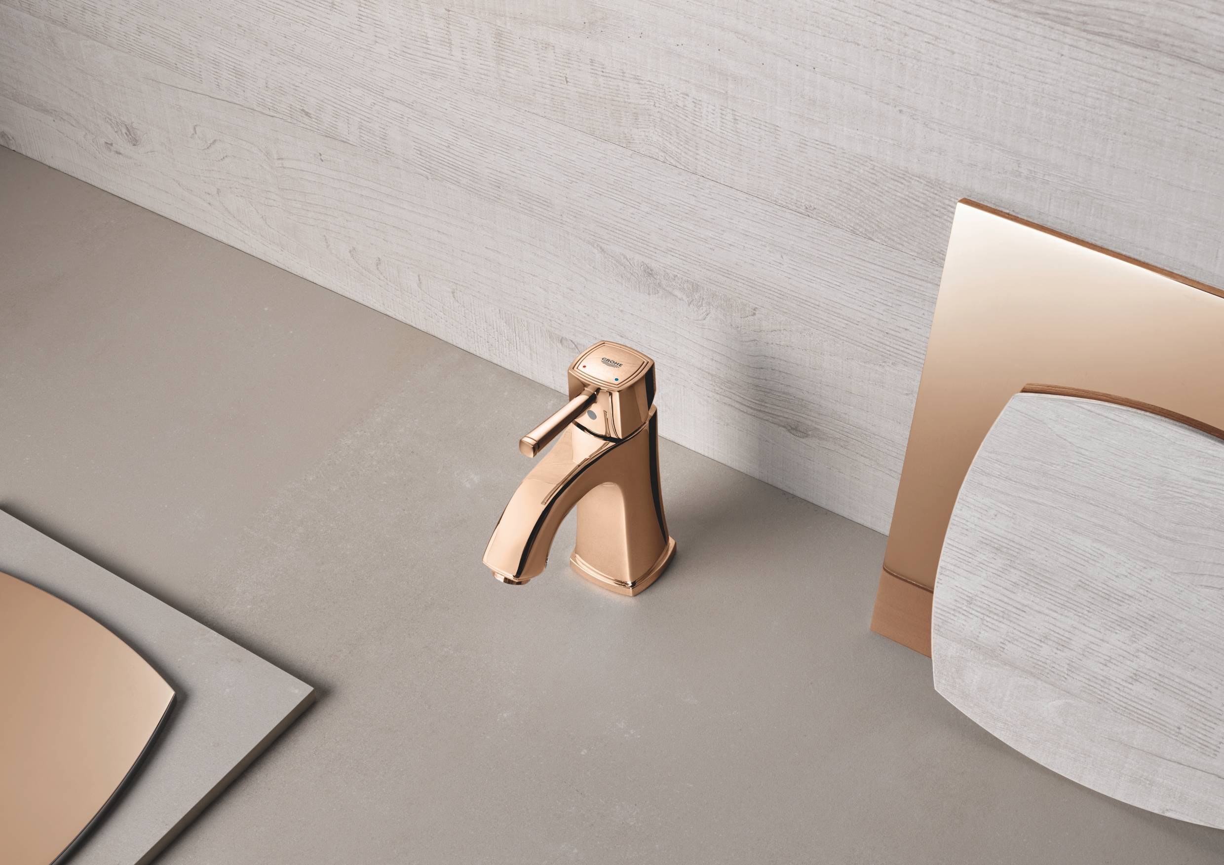 Смеситель для раковины GROHE Grandera с донным клапаном, теплый закат глянец (23303DA0) - Вид №8