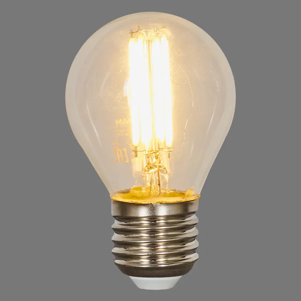 Лампа светодиодная Osram E27 220 В 6 Вт шар прозрачная 800 лм тёплый белый свет 82481262 STLM-2050499  - Вид №2