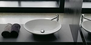 8045 Накладная раковина на столешницу  овальная Scarabeo Ceramiche