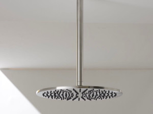 Круглая потолочная душевая головка из нержавеющей стали с кронштейном