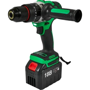 Дрель-шуруповерт аккумуляторная ударная бесщеточная Deko Zitrek Green Impact 063-4046, 18 В Li-ion 2x6 Ач