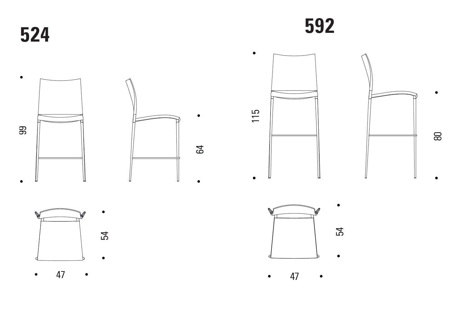Полипропиленовый стул Desalto песок ARCH-00128922 - Вид №2