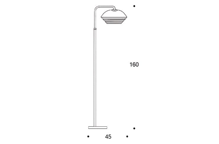 Стальной торшер Artek A811 ARCH-00074741 - Вид №2