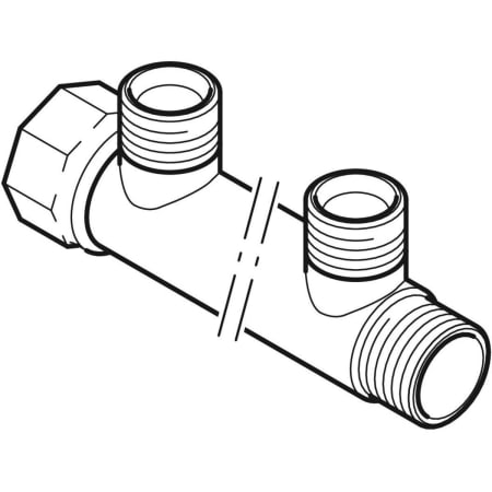 GEBERIT 602.422.00.1 Коллектор Geberit с резьбовыми патрубками  - Вид №1