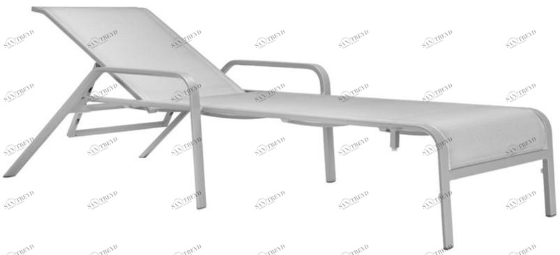 JANUS et Cie Штабелируемый раскладывающийся садовый кушетка с подлокотниками Zephyr sun-id-1411109