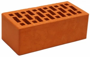 Кирпич облицовочный полуторный М-150 красный персик Новомосковский