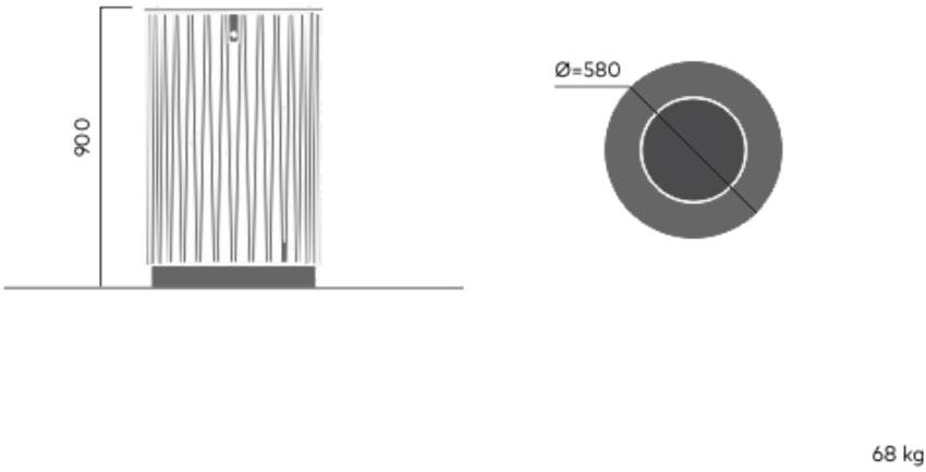 VESTRE Урна для мусора из оцинкованной стали April sun-id-1511740 - Вид №8