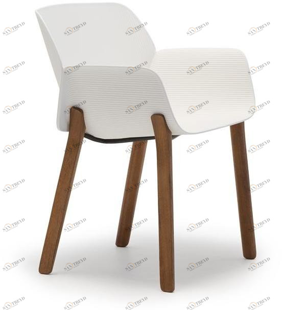 Andreu World Стул из технополимера с подлокотниками Nuez So2770