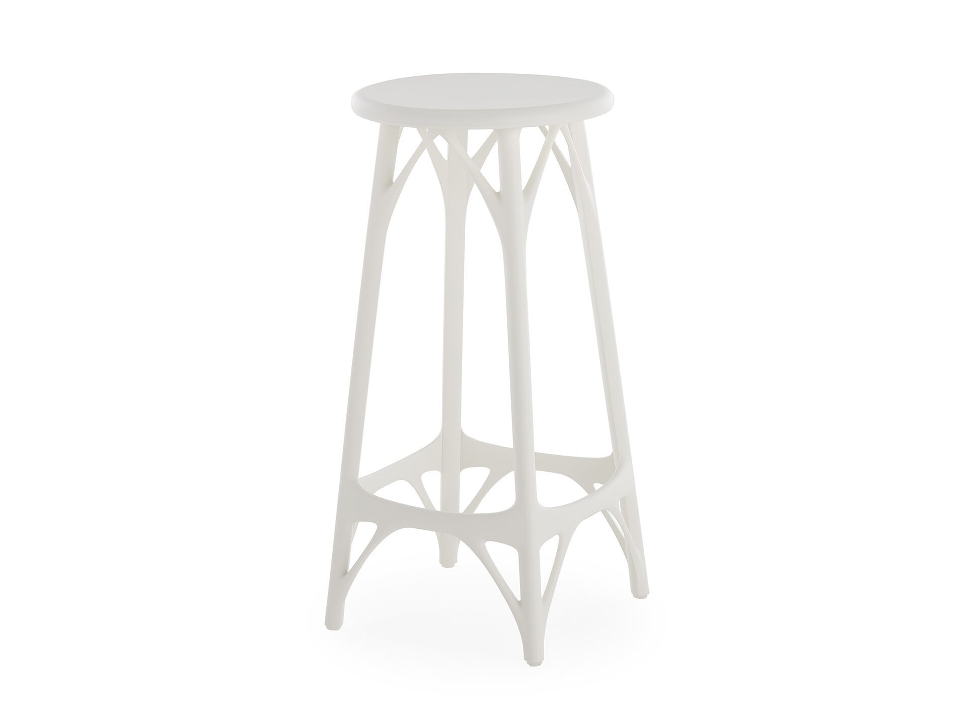 Высокий стул из переработанного инженерного пластика для сада с подставкой для ног Kartell A. I ARCH-00053756 - Вид №18