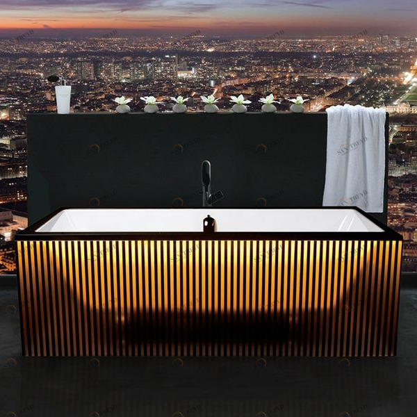 Ванна отдельностоящая Black Tears Bayaderee Aquamass