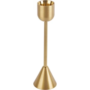 Подсвечник металл 13 см цвет золотой