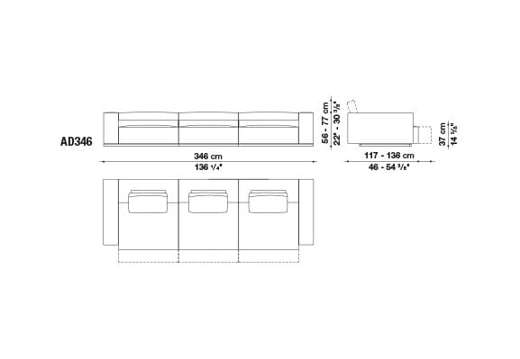 Диван с откидной спинкой B&B Italia Andy ' 13 ARCH-00040335 - Вид №6