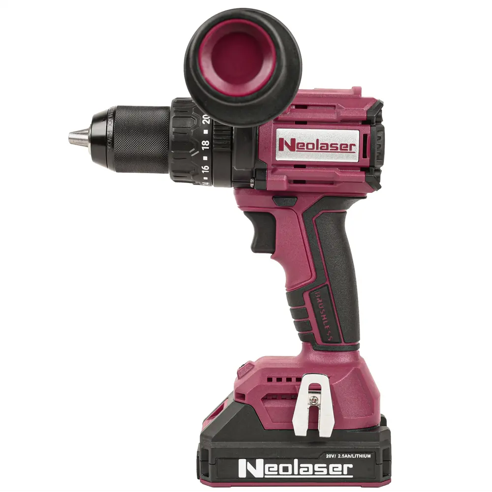 Дрель-шуруповерт аккумуляторная Neolaser NCDB-150 NL, 20 В Li-Ion 2x2.5 Ач STLM-2071265 - Вид №3