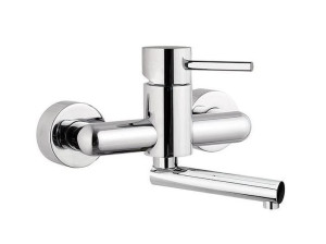 Настенный однорычажный смеситель для раковины с регулируемым горлышком