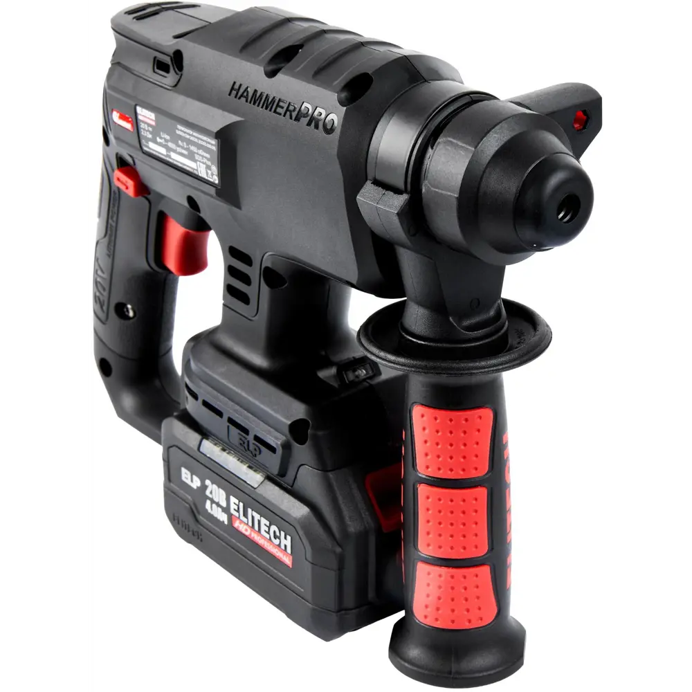 Аккумуляторный перфоратор ELITECH HD CRH2022SL SDS-plus 20В с АКБ 4Ач 89399015 STLM-1533229 - Вид №6