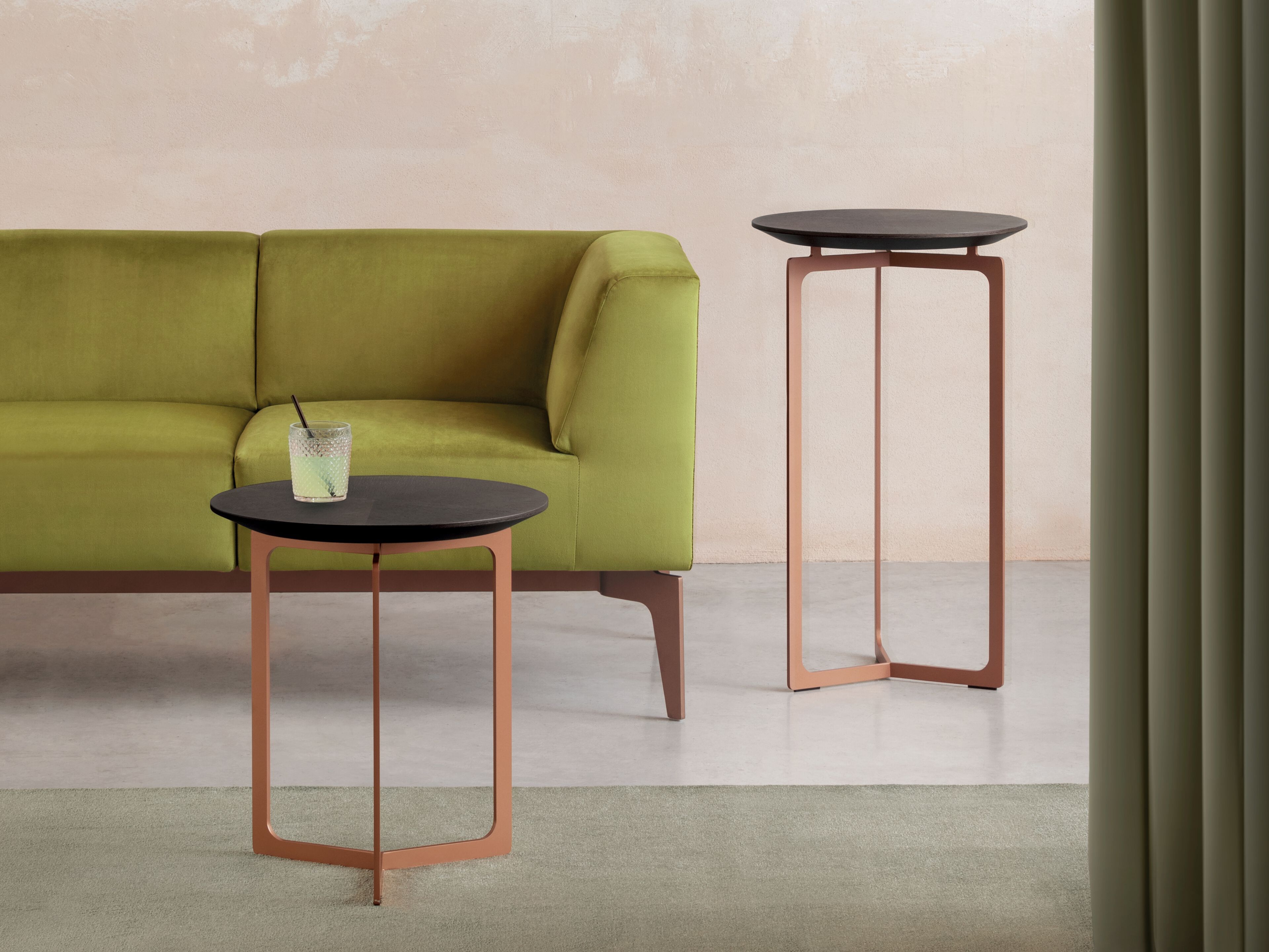 Круглый журнальный столик из шпона Riccardo Rivoli FRAME ARCH-00084291 - Вид №5