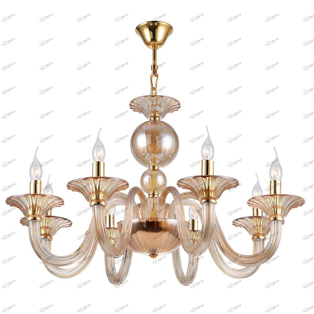 Подвесная люстра Crystal Lux Dream SP8 CRYSTAL LUX ДИЗАЙНЕРСКИЕ, DREAM 056896 Золотой 