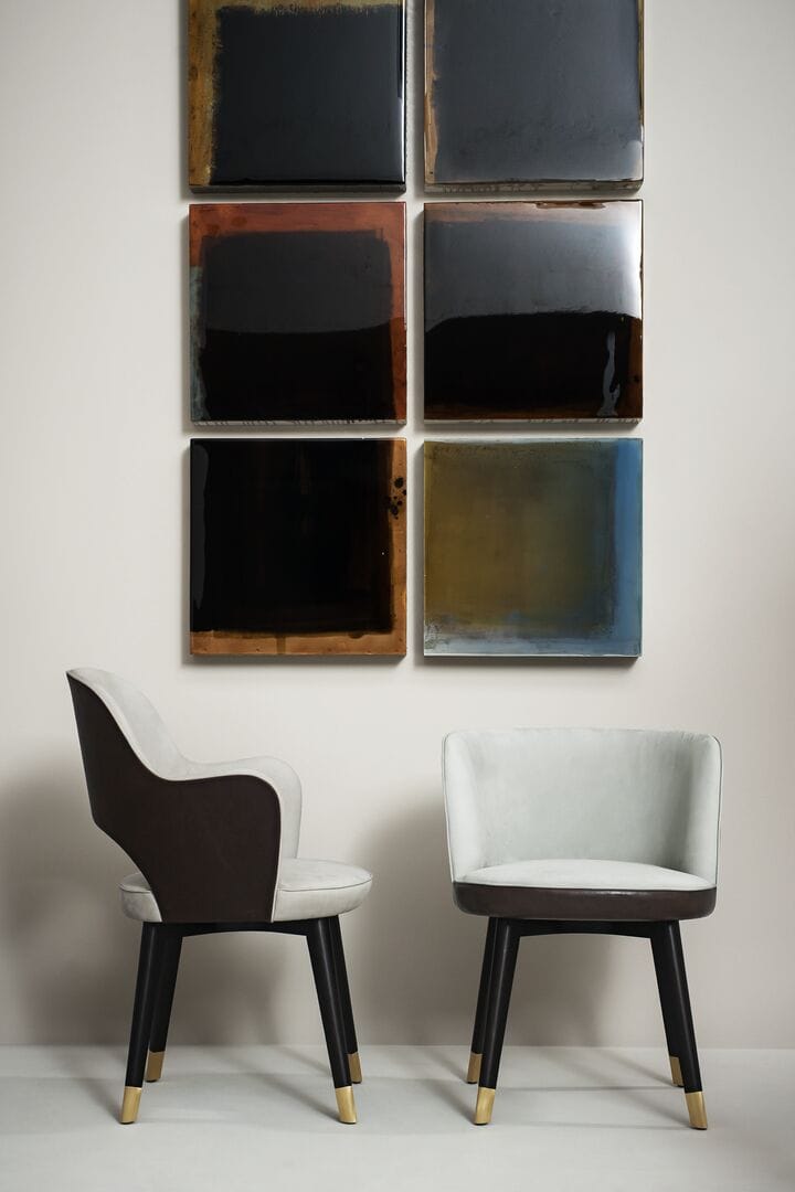 Мягкий стул из массива дерева с подлокотниками Baxter Colette ARCH-00101557 - Вид №2