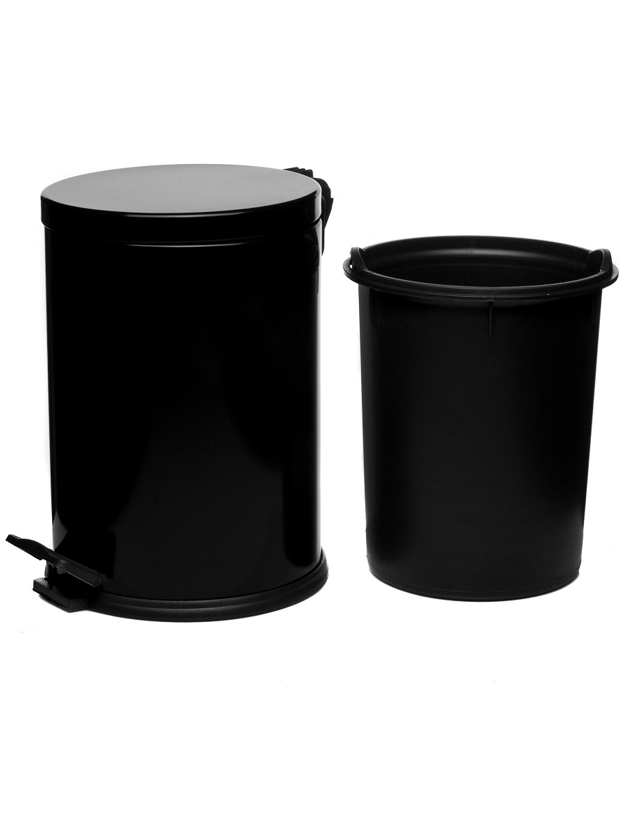 Вёдра с педалью и крышкой Aquila 12L Black NAVAKO 11030 - Вид №2