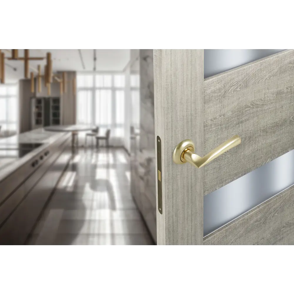 Дверные ручки EDSON EDS-37H-R1 золото для межкомнатных дверей 85170621 STLM-0059420 - Вид №6