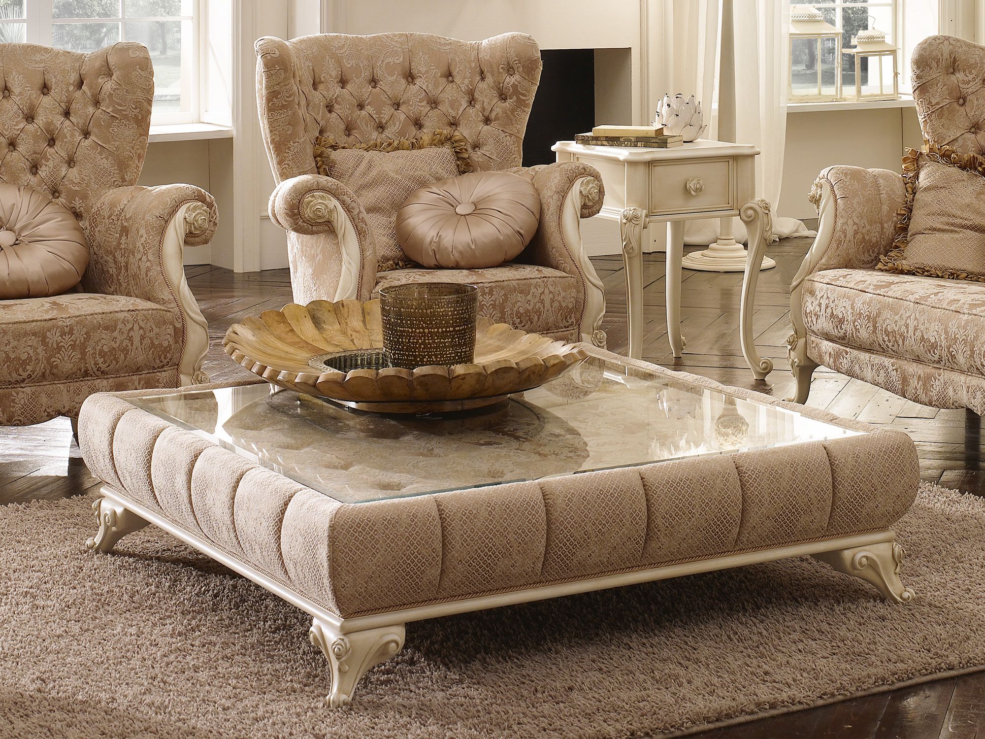 Низкий квадратный журнальный столик VOLPI Ночь и день ARCH-00058564 - Вид №1