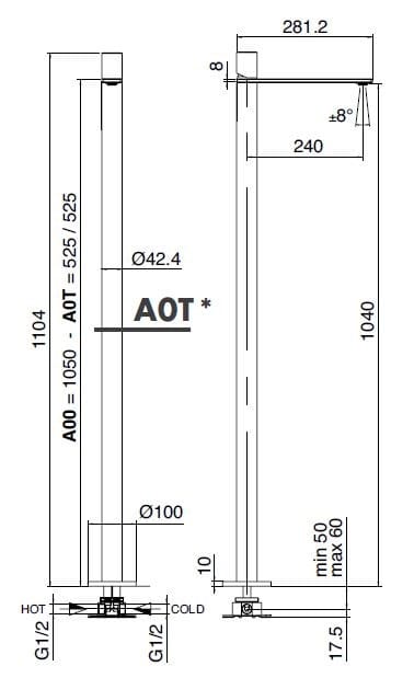 Смеситель для раковины из нержавеющей стали Zazzeri Q316 ARCH-00067884 - Вид №2