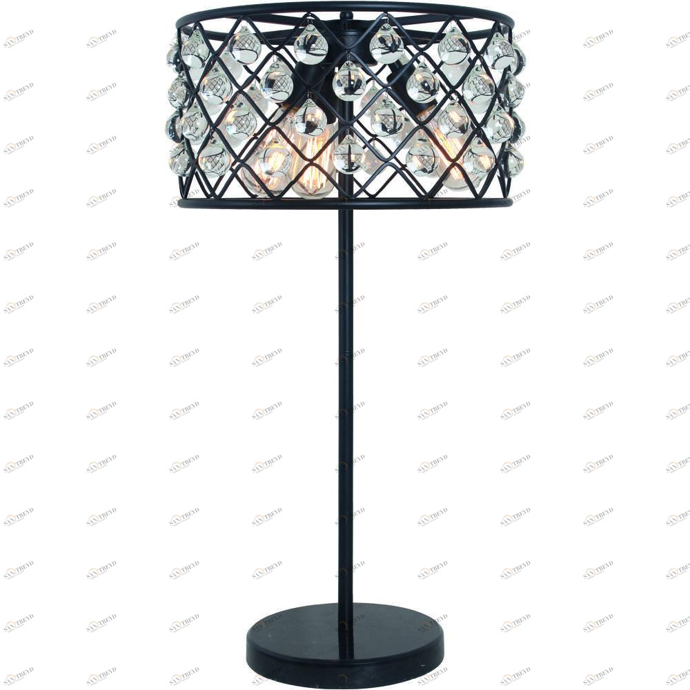 Настольная лампа Divinare Brava 8203/01 TL-3 DIVINARE ИНТЕРЬЕРНЫЕ 080482 Прозрачный;черный 