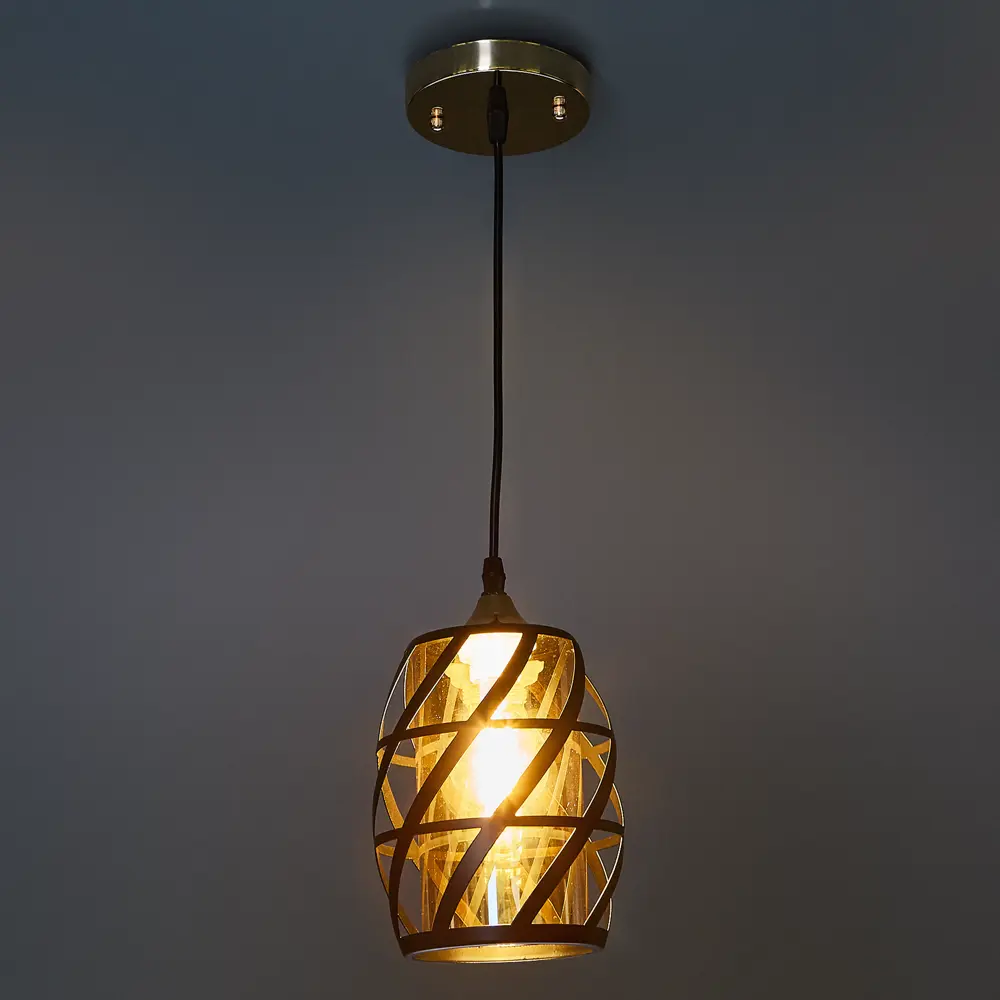 88038443 Светильник подвесной De City Соло 60 Вт E27 220 В спирали цвет черный STLM-0911067 