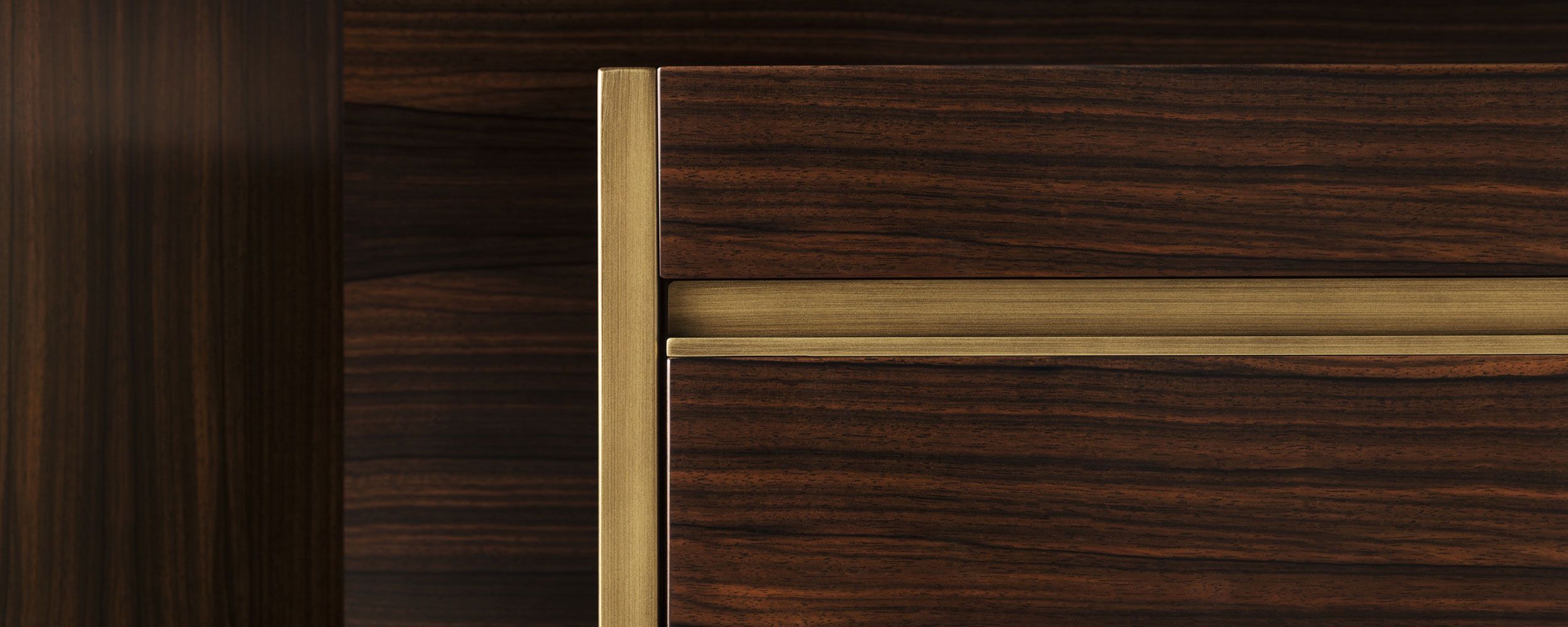 Прямоугольная тумбочка из эвкалипта с ящиками OAK Metronome ARCH-00022465 - Вид №3