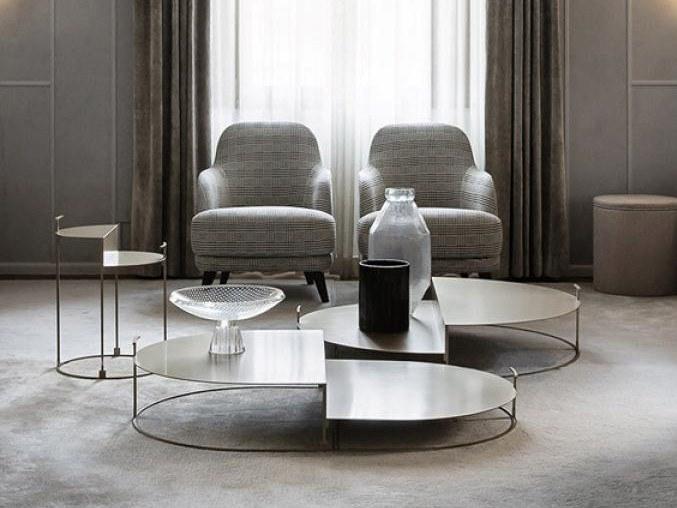 Casamilano Низкий круглый столик из стали sun-id-1410584 - Вид №3