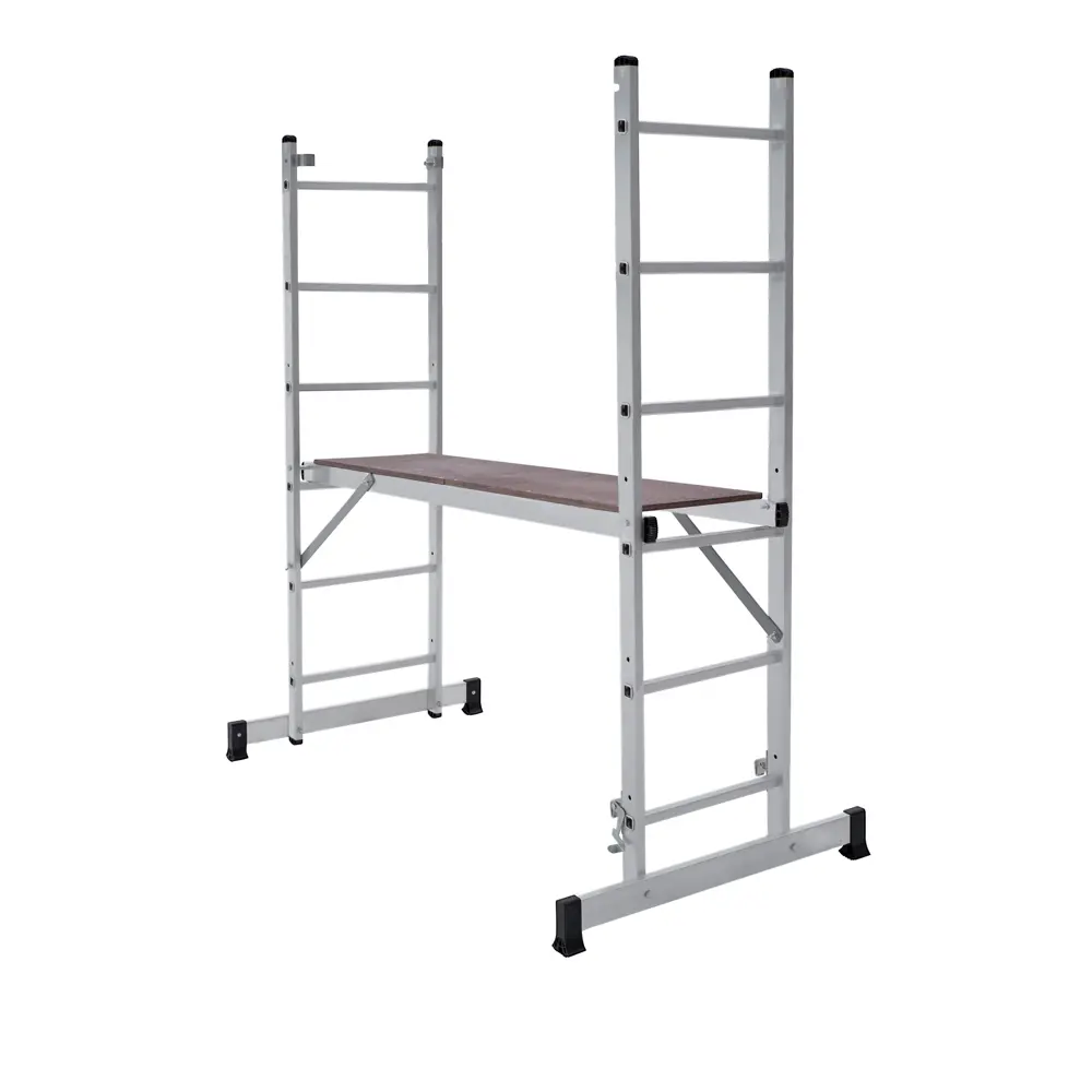 Лестница-трансформер подмости 2-секционные Kroft до 2.66 м 6 ступеней STLM-2017245