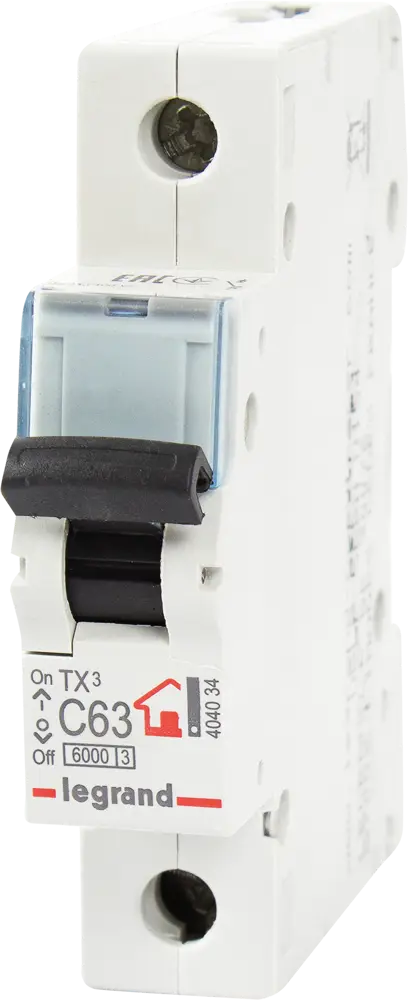 Автоматический выключатель Legrand TX3 63А для мощного электрооборудования 10305369
