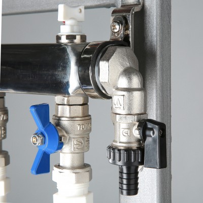 VT.GPM.05S04.L3 Узел этажный для поквартирного учета тепловой энергии Valtec 3/4", 3 вых., ввод слева  - Вид №5