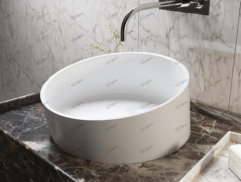 Накладная раковина на столешницу  овальная Relax Design ESTRO sun-id-1423507