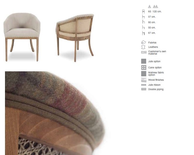 Ткань диван CREARTE COLLECTIONS Girona Essence ARCH-00116503 - Вид №3