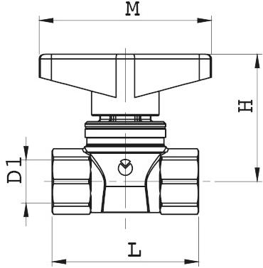TECO Клапан с прямой резьбой f / f управление рукояткой T4 sun-id-1446615 - Вид №1