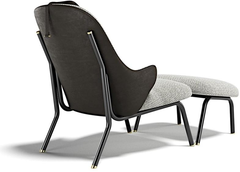 Capital Collection Кресло с обивкой из ткани с подголовником Diva sun-id-1383688 - Вид №4