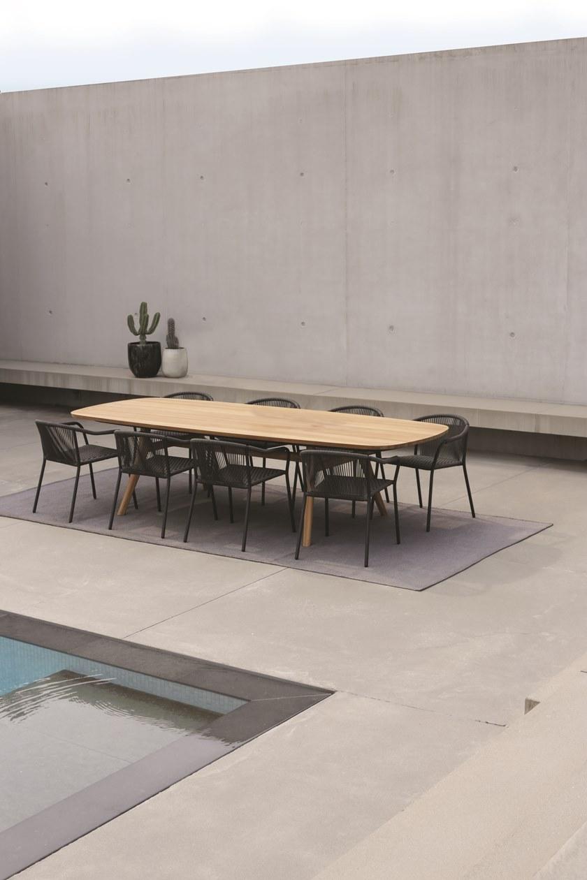 Royal Botania Штабелируемый садовый стул из олефина с подлокотниками Samba Sam 55 - Вид №4