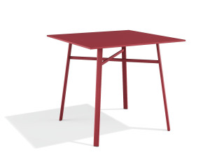 Квадратный стальной стол с порошковым покрытием