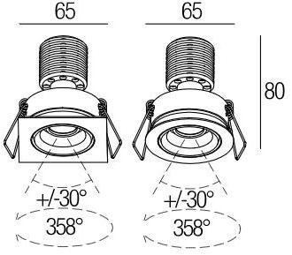 Flexalighting Регулируемый точечный светильник на потолок sun-id-1421001 - Вид №2