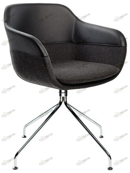 Brunner Стул на козелке из ткани с подлокотниками Crona sun-id-1478176