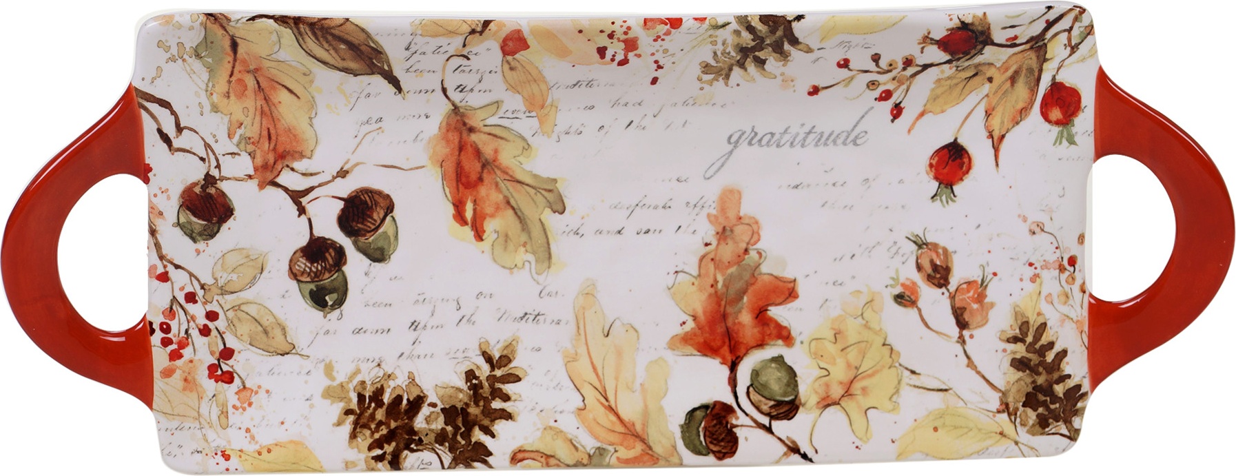 10642246 Certified International Блюдо сервировочное с ручками Certified Int. Осенние краски 39х15см, керамика Керамика 