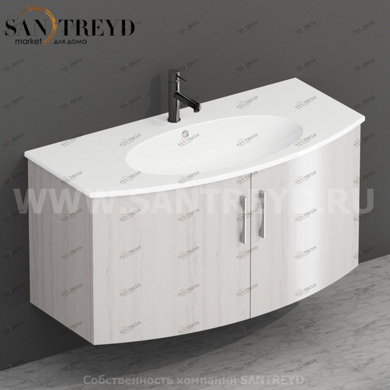 MDMA10Y6065 Тумба с двумя створками 98 см белая Globo 4ALL Италия Ceramica Globo