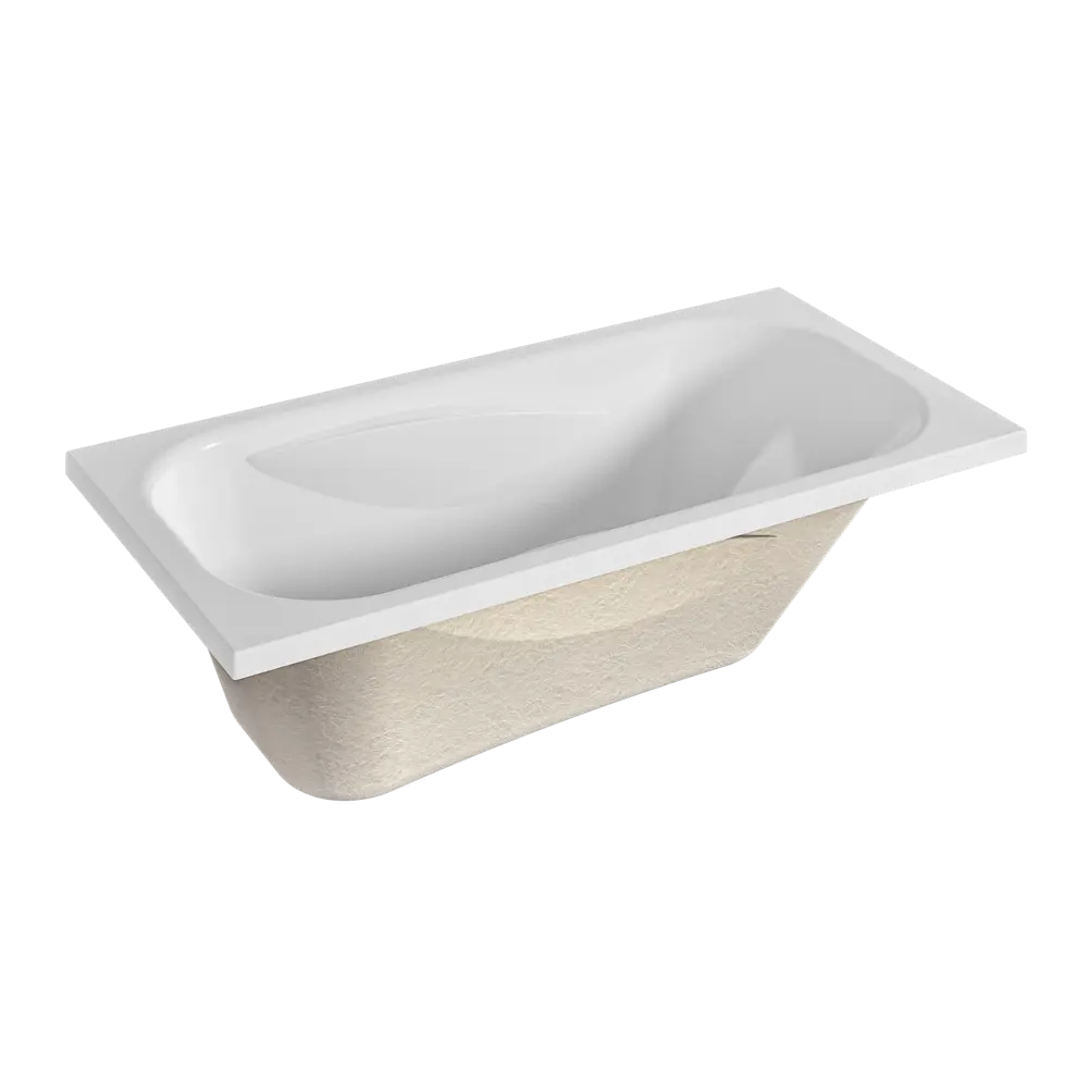 Ванна 100Acryl Luara акриловая 140x70 см ножки в комплекте STLM-2036890 - Вид №3