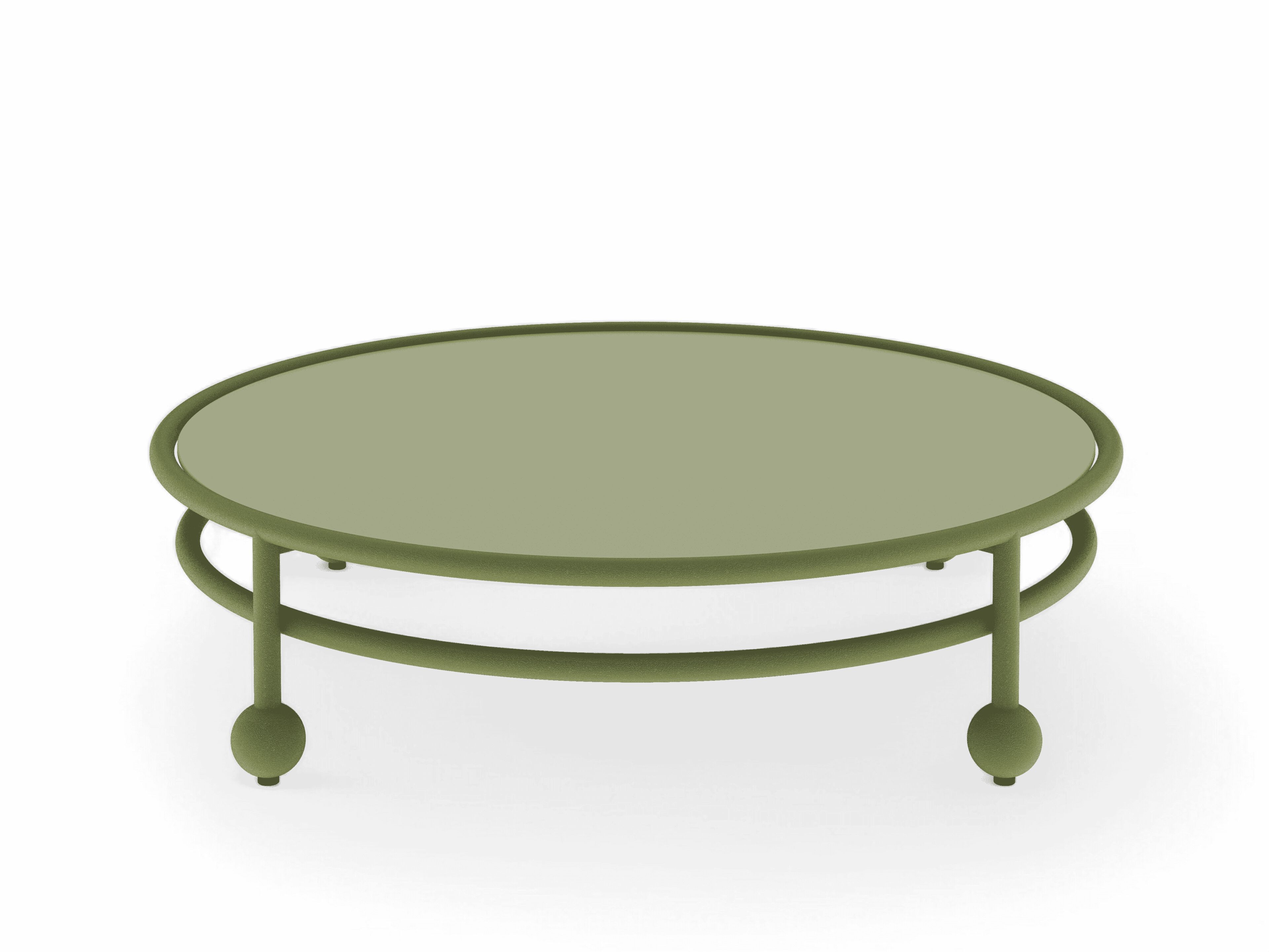 Алюминиевый круглый садовый столик FJAKA медленный ARCH-00149319 - Вид №2