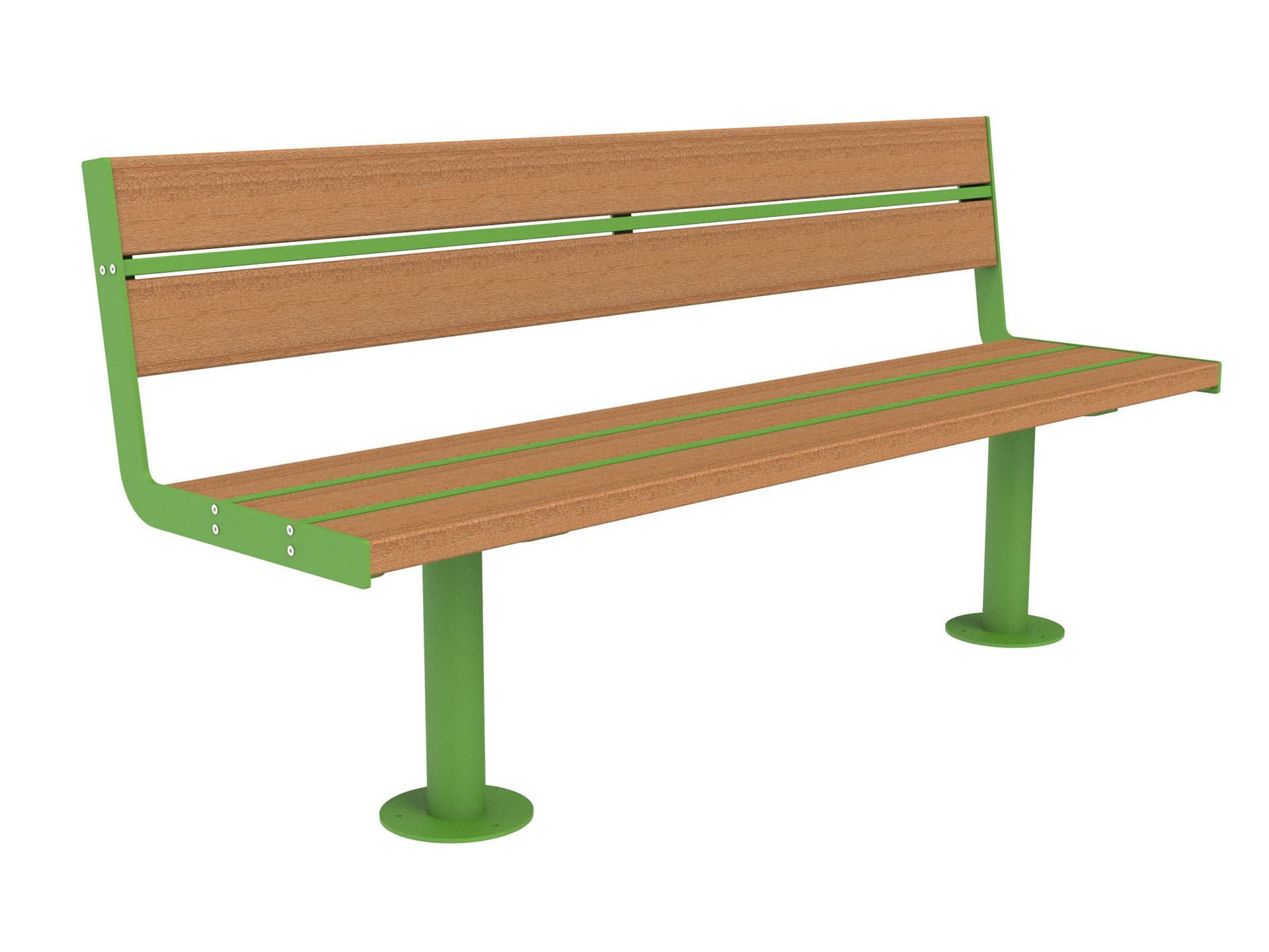 Скамья из окуме со спинкой Lazzari Joy ARCH-00135129 - Вид №9