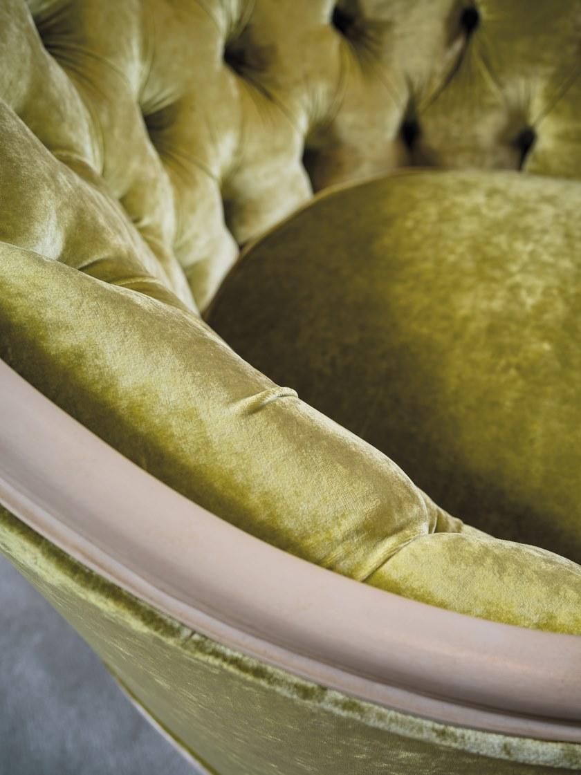 Bellotti Ezio Стеганое бархатное кресло с подлокотниками 3699 3699  - Вид №3