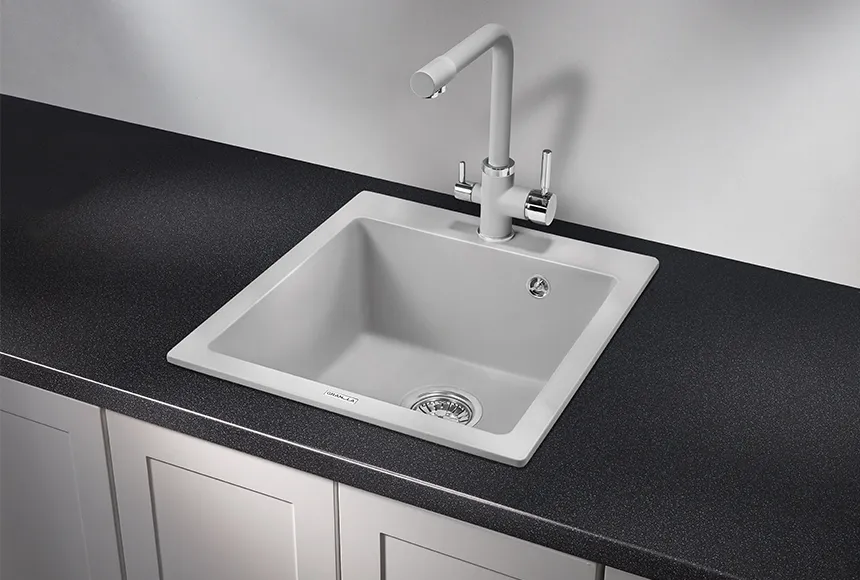 4651, СЛАНЕЦ, кухонная мойка, кварц GRANULA 4651-ST07