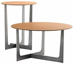 Poltrona Frau Круглый кожаный журнальный столик La collezione - tavoli e sedie